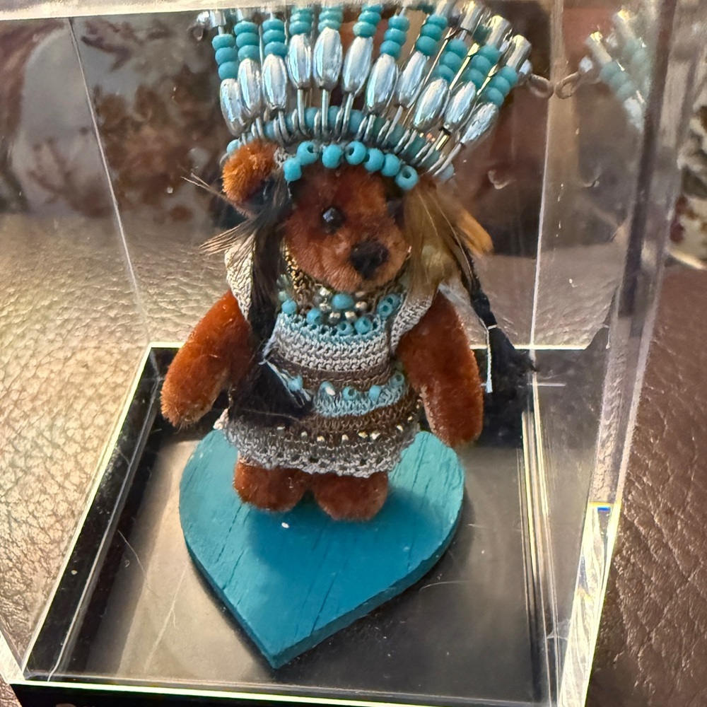 Chief Running Bear Artist Handmade T Richardson World of Miniatures Bears